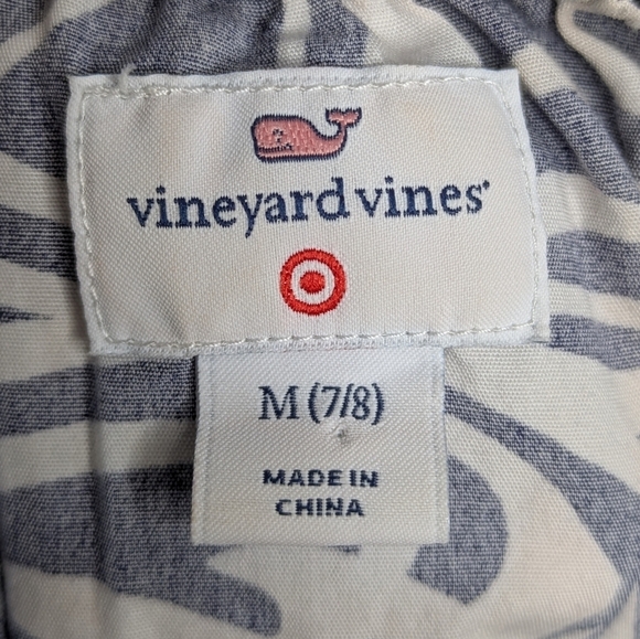 ✨3/$15 Vineyard Vines for Target white blue ocean sailboat ruffle dress 7/8 - Picture 6 of 7